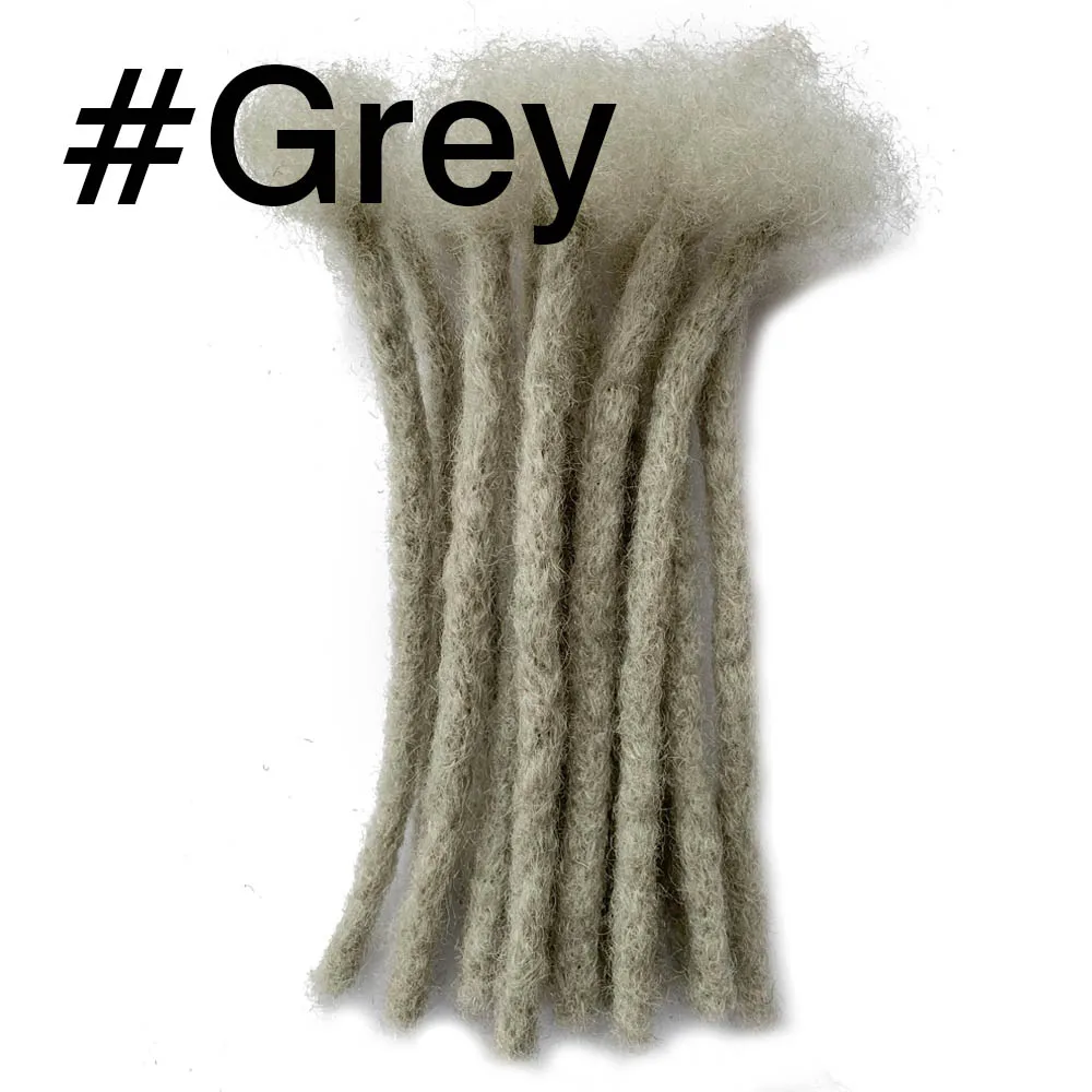 Wholesale Locks Brazilian Virgin Human Hair Extensions Full Handmade Crochet Dreadlocks Width 0.4CM  Chocolate Brown