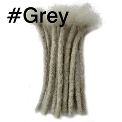 Yotchoi 100% Human Hair Wholesale Full Handmade  Dreadlock Extensions Natural Color #1B (Width 0.4cm)