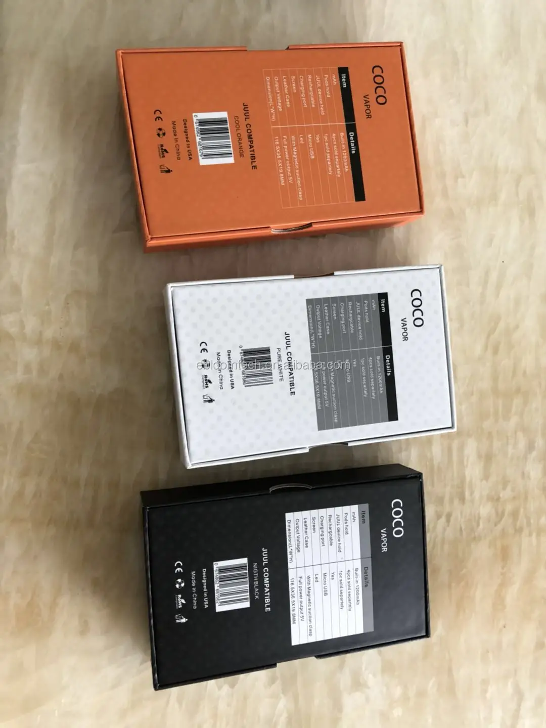 
coco charging case PCC Charging Box power bank case kit For pod system E- cigarette Vape Pen 