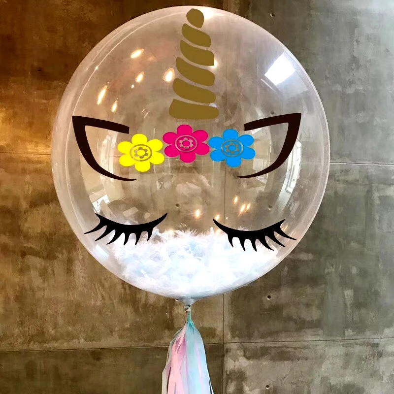 Top Quality DIY Balloon 3D Model Bobble Bobo Balloons with Pig Head shaped Stickers Balloons