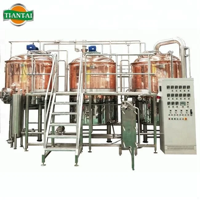1000L 10HL Stainless steel direct fire heating 4 vessel 1000 liter brewery craft beer brewing equipment