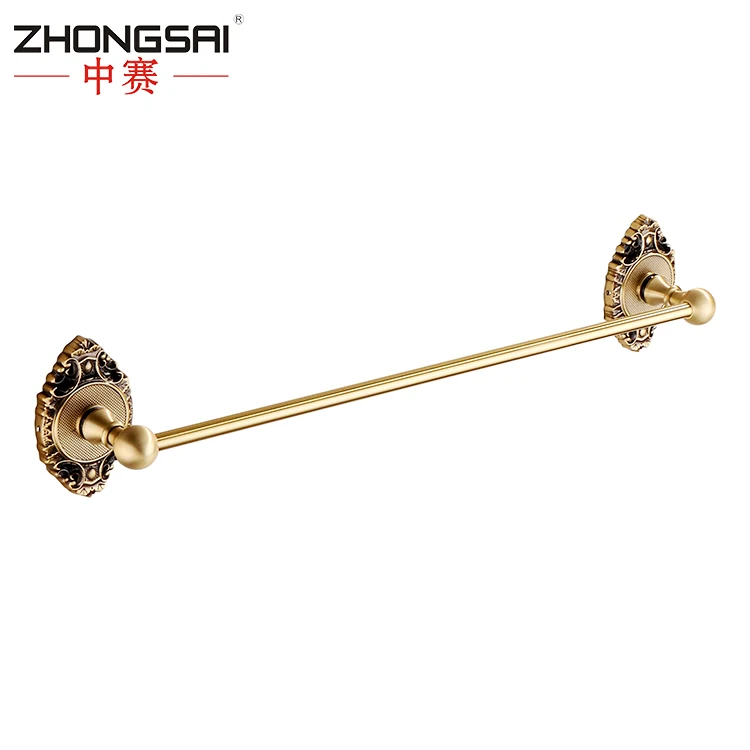 Королевский античная латунь один аксессуары для ванной комнаты полотенце бар