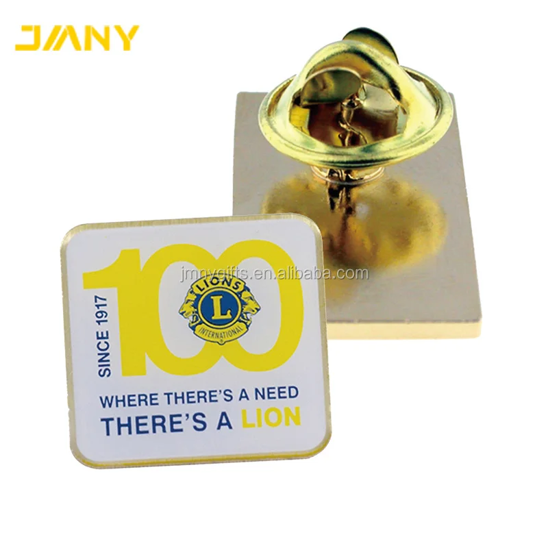 Customized China Manufacturers Metal Lions Club Lapel Pin