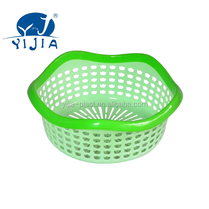 Plastic Vegetable Strainer Likes Hexagon Plastic Sieve Kitchen Use Basket