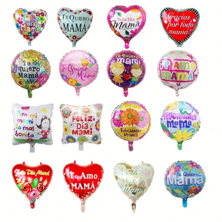 
Factory Supplying Mother s day decorations Feliz dia mama Printed Helium Party Espana Balloon 