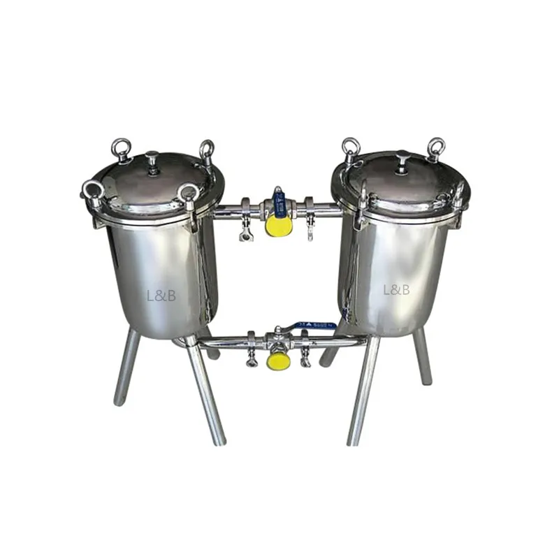 Stainless Steel Double-barrel filter,duplex filter for soybean milk/beverage/wine
