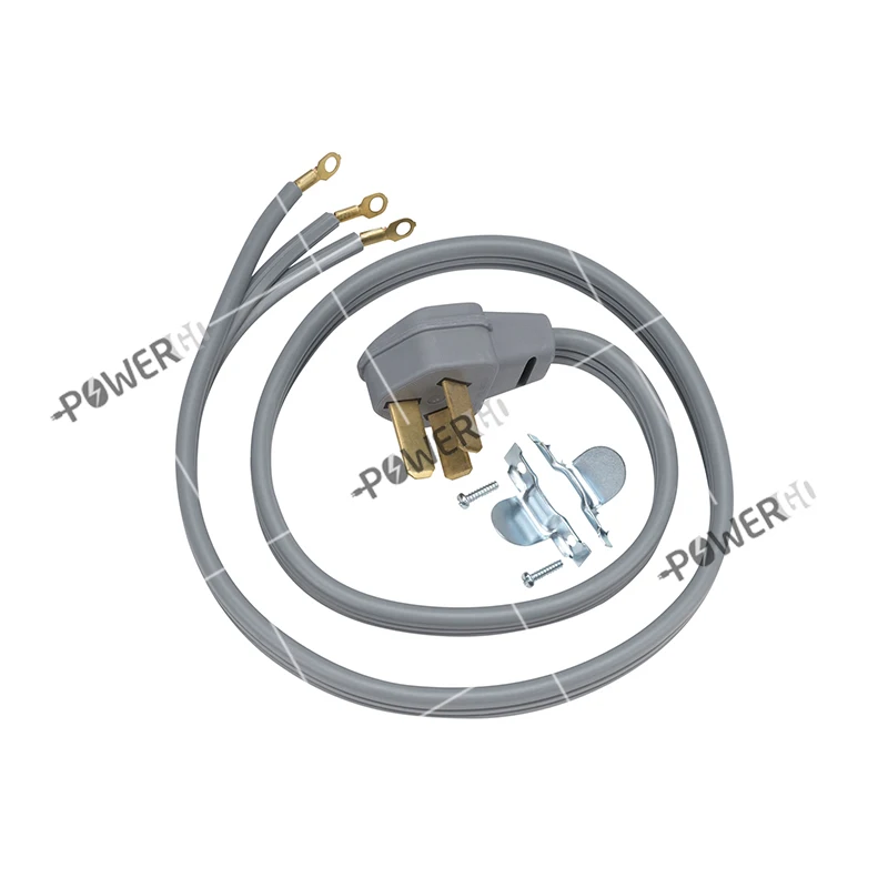 3 Pole 3-Wire Range Cord 6-Feet 40A Flat Power Cord 8/3 NEMA 10-50P 125V/250V