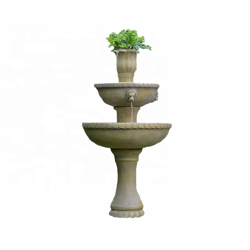 Wholesale Cheap Outdoor Garden Statue Vintage Angel Polyresin Water Fountain