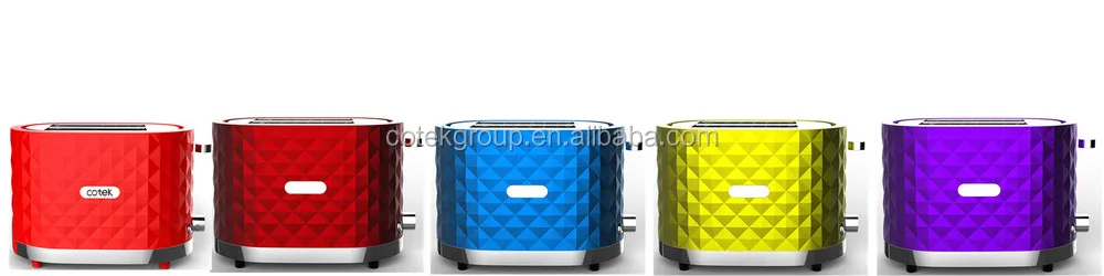 China supplier 1000 watts 2 Slice toaster with Defrost Reheat Cancel function
