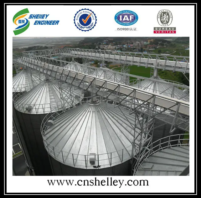 конвейерная система хранения зерна силос