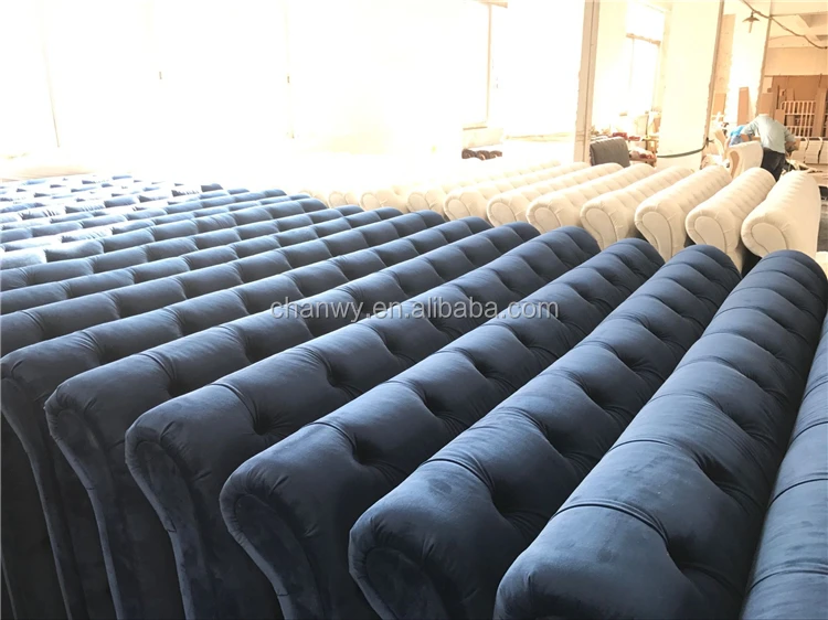 Luxurious Red Colour Velvet Fabric Bed with High Headboard