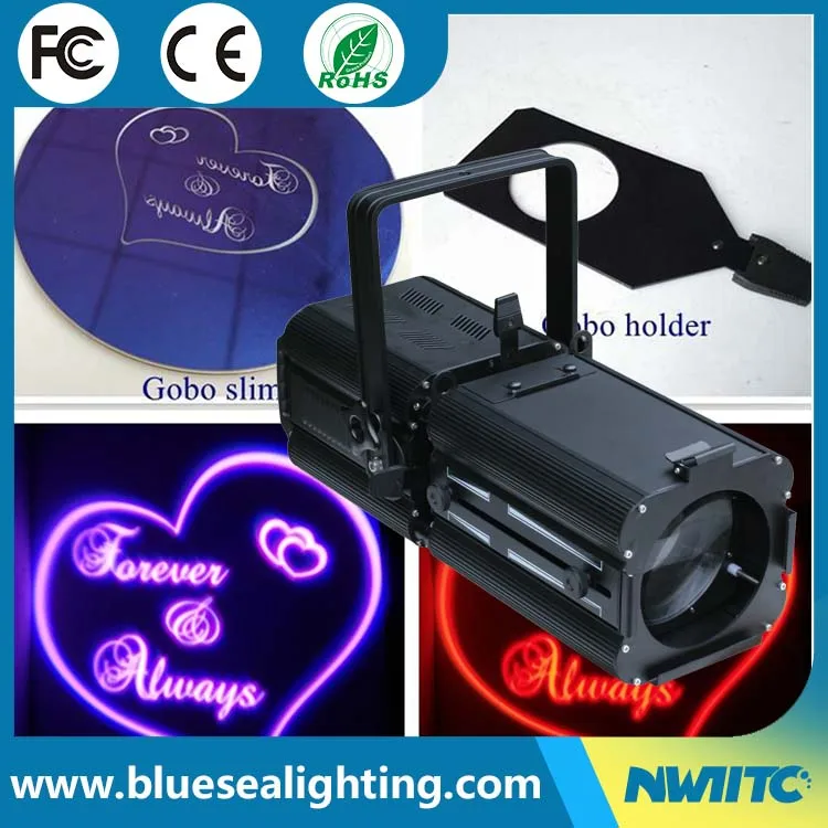 3200K 5600K Iris holder led cob gobo projector zoom 200w profile light