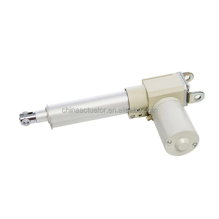 straight tube linear actuator ball screw linear actuator factory-JS35DF single function manual hand crank bed