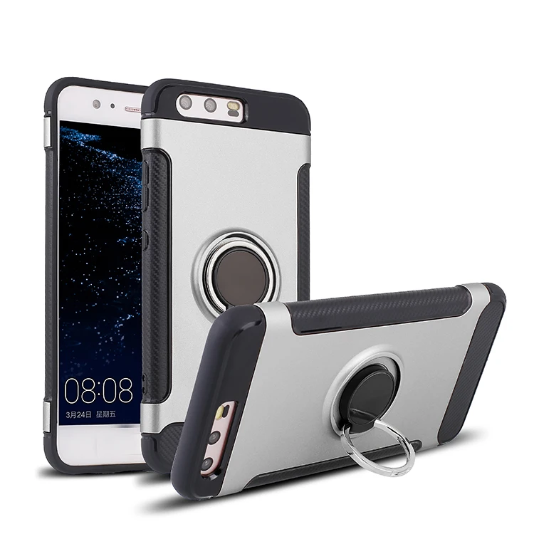 Luxury 360 Full Protective Dual Armor Mobile Accessories Cover Cell Phone Case For Huawei P10