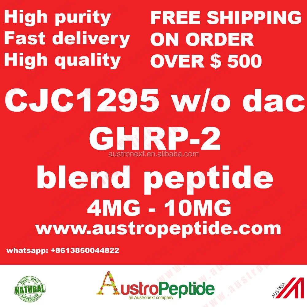 
wholesale blend peptide CJC1295 with ghrp2 , mixed peptide cjc 1295 without dac ghrp 2 10mg 