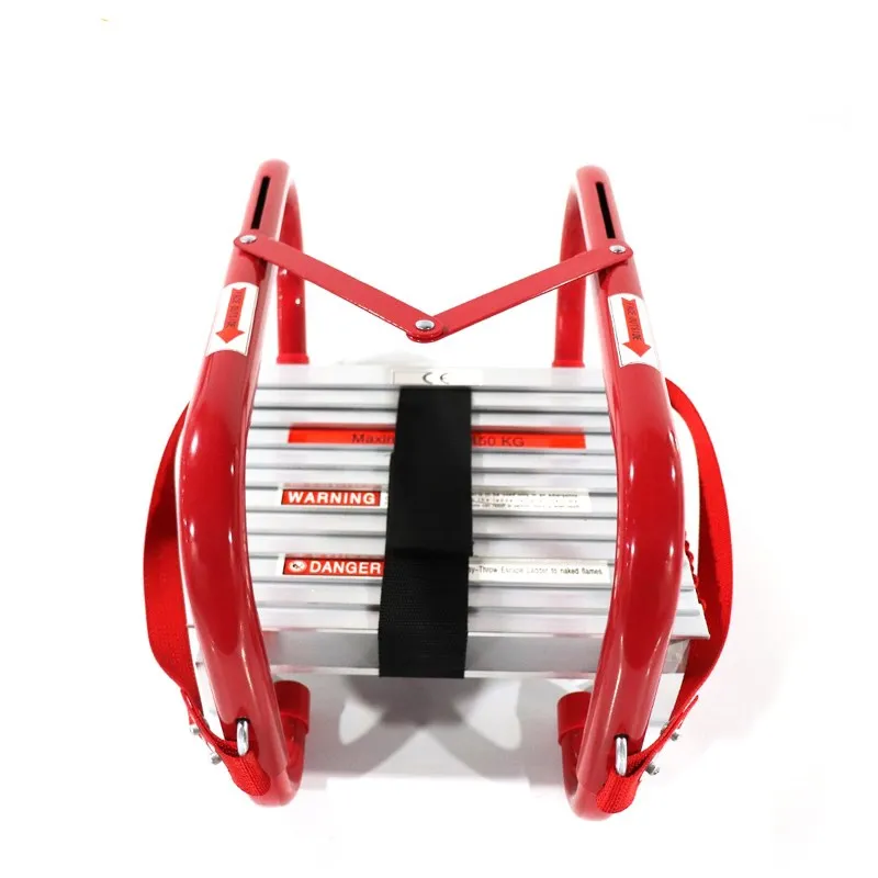 Customized  emergency escape ladder safety fire escape ladder with anti slip hook