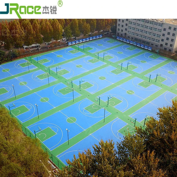 Eco-Friendly Anti Slip Outdoor Sports Basketball Court Flooring