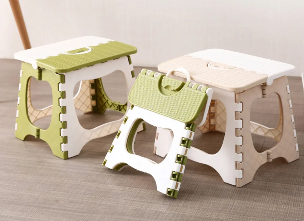 Складная скамейка для дома и поезда для хранения на улице, Детская скамейка, портативная скамейка, пластиковый многофункциональный складной ступенчатый табурет