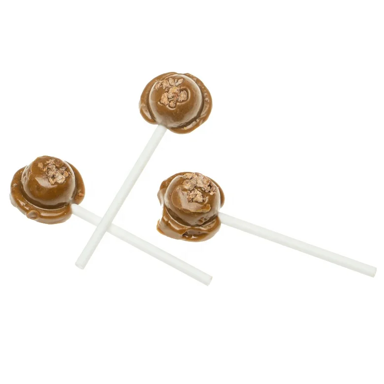 
salty flavor brown sugar lollipop with plum 