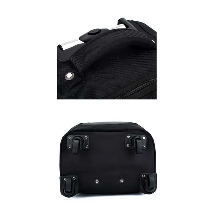 Custom Wholesale Polyester Travel Bag Trolley Luggage 18 Inch Laptop Backpack Travel Luggage