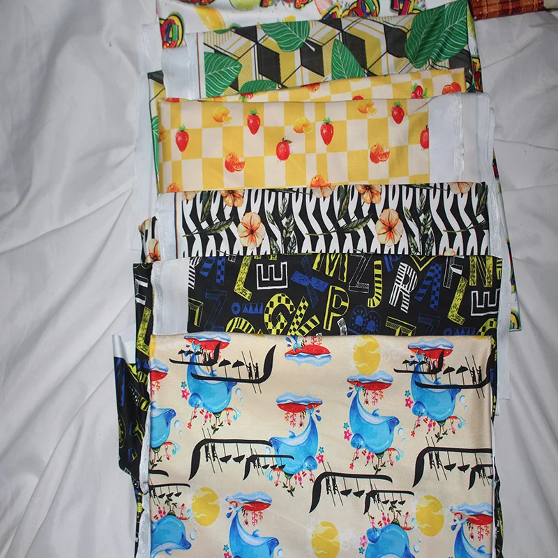 
Polyester Swimwear Custom Printing Elastic Swim Fabric By The Yard 