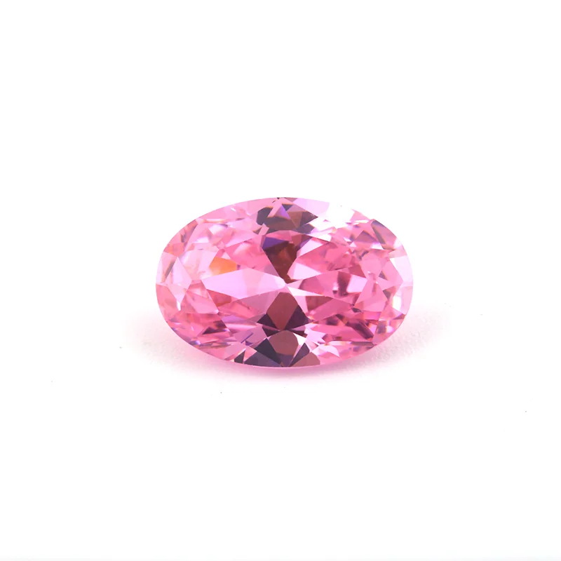 Thriving Gems CZ Jewelry Precious Stones Oval Pink Cubic Zirconia