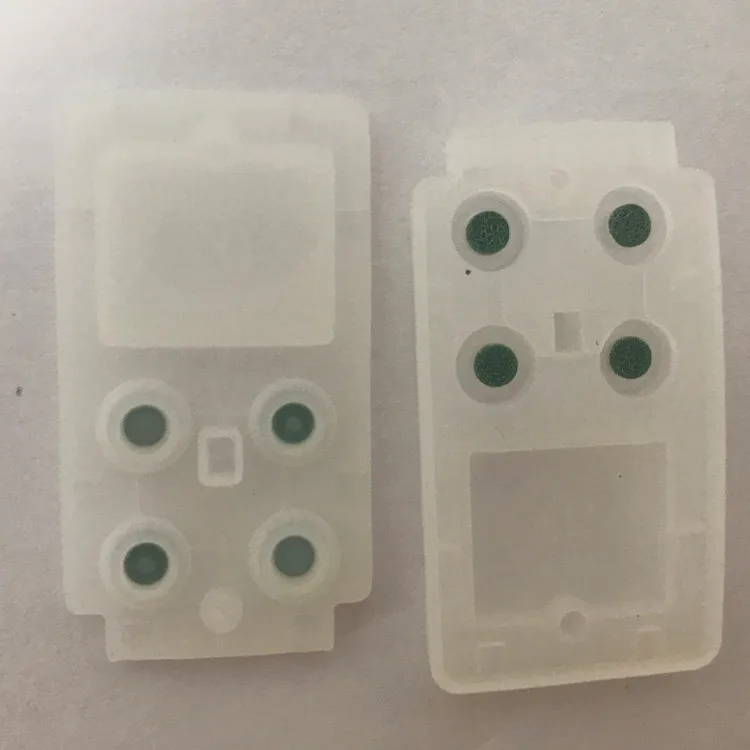 
Conductive silicone keypads and keyboards buttons with green conductive carbon pills 