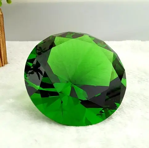 Color Shinning Large Home decorative Crystal Glass Diamond Paperweight crystal diamond paperweight