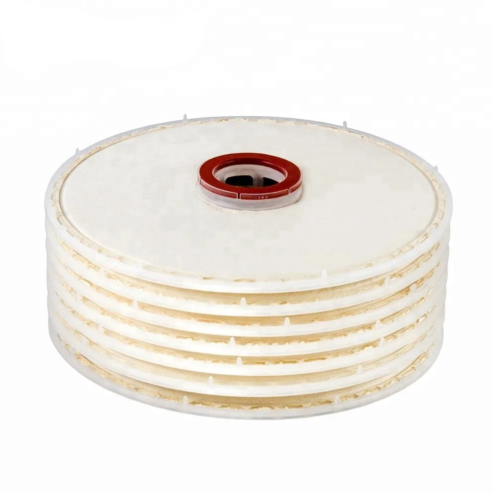 lenticular depth water cartridge filter housing for beer wine