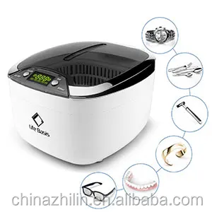 Ultrasonic Cleaner 850ml Ultrasonic Jewellery Cleaner Machine LCD Screen with 5 Digital Timer for Jewelry CD DVD Watches Denture