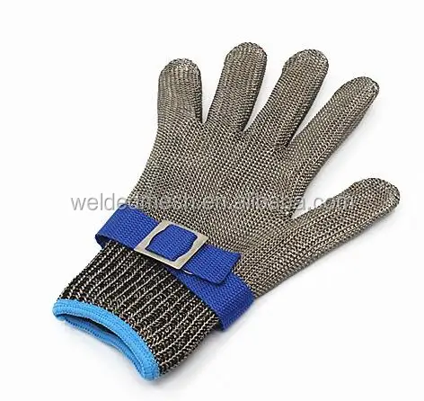 Рабочие перчатки с защитой от повреждений и ударов, защитные перчатки из нержавеющей стали с металлической сеткой, рабочие перчатки с защитой от резки мяса