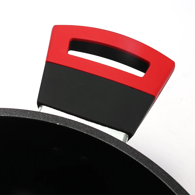 Японский 3003 алюминиевый сплав с антипригарным покрытием, кастрюля для супа и соуса со стеклянной крышкой с бакелитовой ручкой