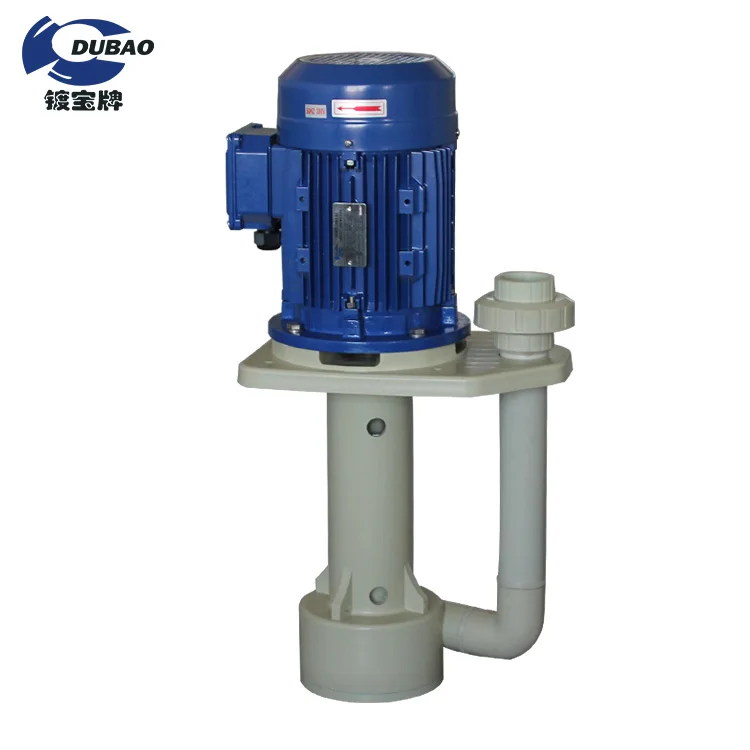 1.5kw Large Plastic PP Vertical Mud Centrifugal Water Pump For 30m3/h Flow