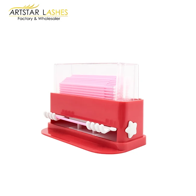 Wholesale 100PCS/Pack micro eyelash extension tools disposable makeup cotton swab Applicators Brushes wiyh lone use