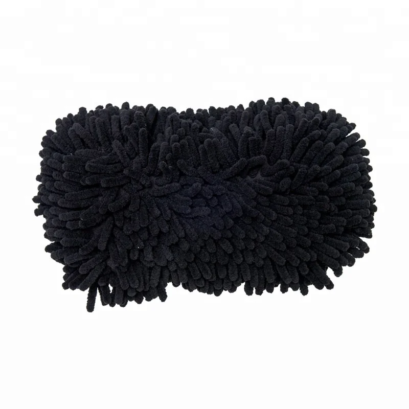 
25.4CM Car Wash Chenille Microfiber Premium Scratch-free Wash Mitt with Sponge 