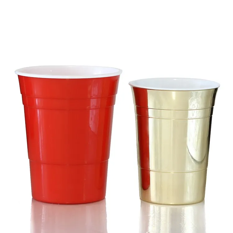 
Cafe 20 ounce Break-Resistant Plastic Cup Restaurant-Style Beverage Tumblers Set of 16 Clear 