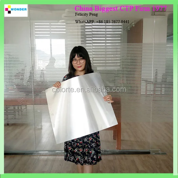 Aluminium offset printing positive uv/thermal ctp plate TD-G Processless Thermal CTP Plate