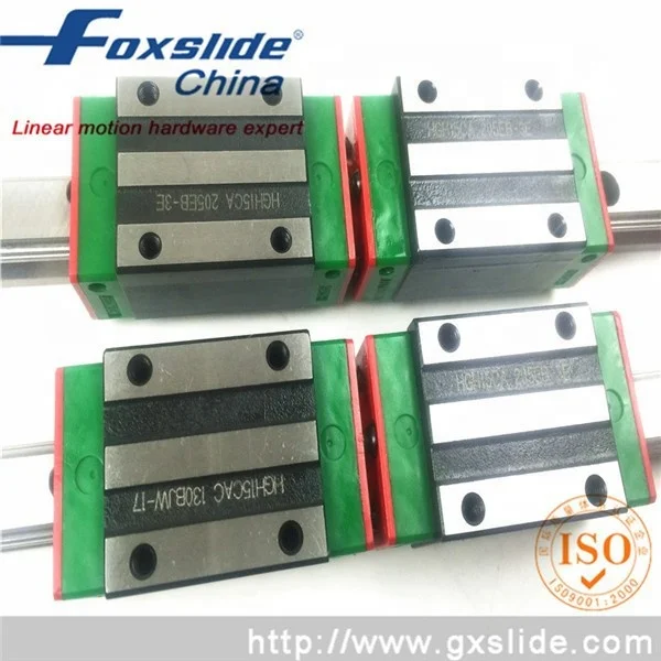 
HIWIN Low Noise HGH Linear Guide Rail Bearing and Slide Linear Block Bearings HGH15CA Linear Motion Guide Rail 