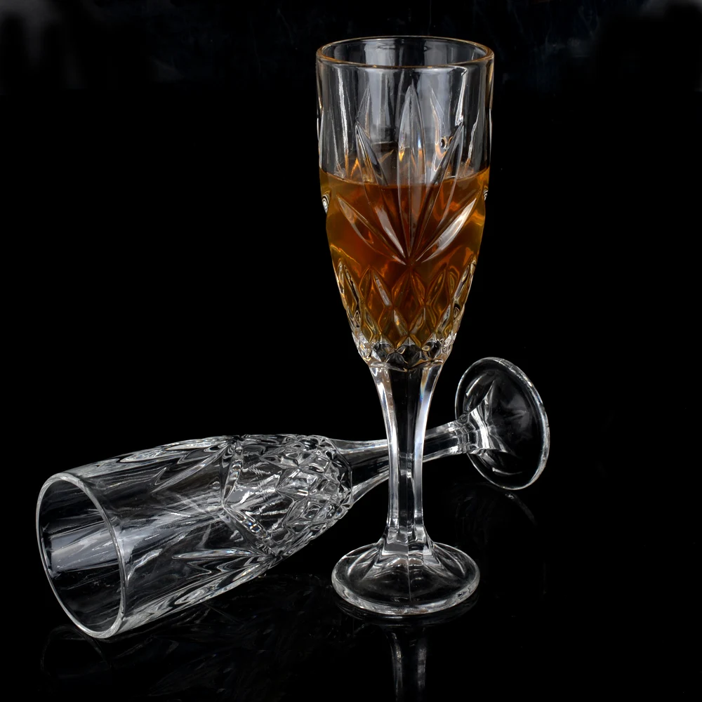 Dublin patterned champagne glass