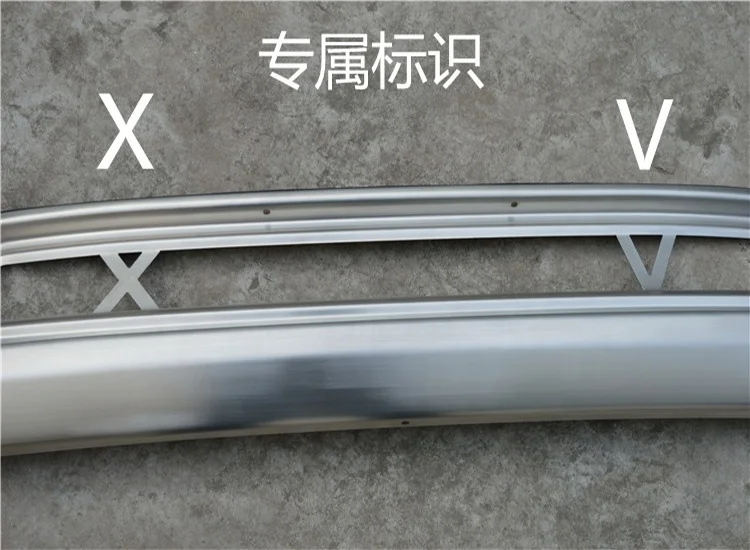 
304 Stainless Steel Front Rear Bumper Guard Skid Plate for Sabru XV 2012-2017 