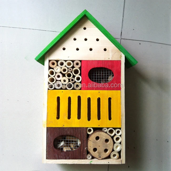 Wooden Insect Hotel, Bee and Butterfly House