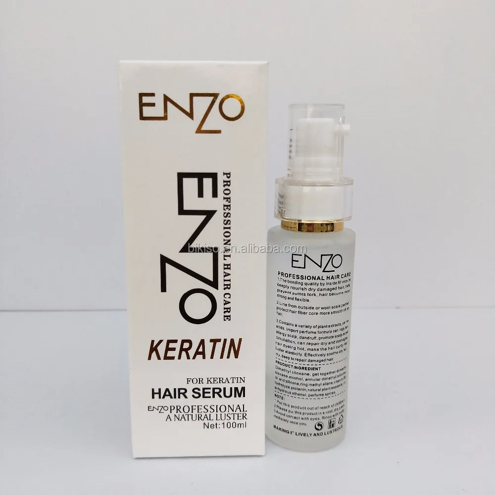Private label organic bulk Professional morocco argan oil with keratin, Enzo hair serum/hair oil