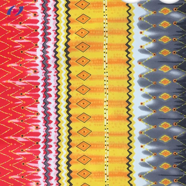 Chlorine Resistant Polyester Spandex Stretch African Print Swimwear Fabric