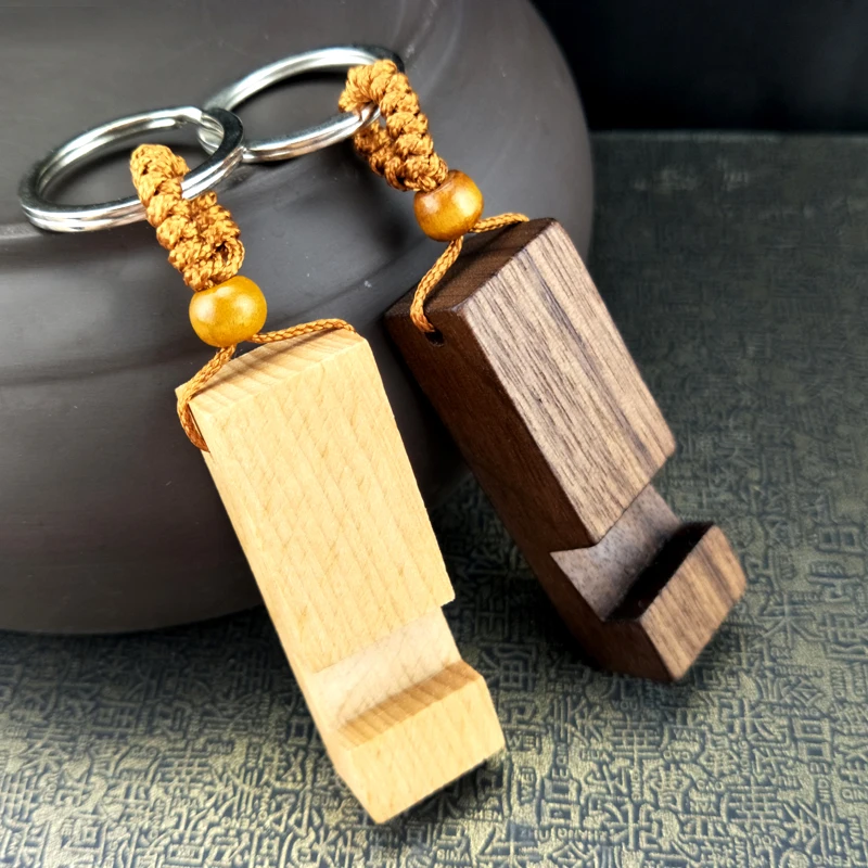 Custom Wood Brown Keychain Rectangle Promotion Gift Wood Blanks for Laser Engraving Keychain