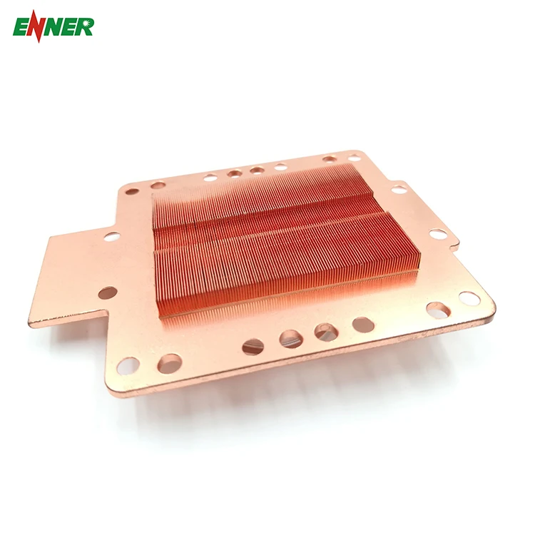 Oem High Power Square Copper Skive Fin Heatsink