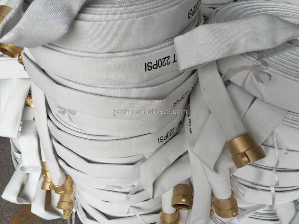 4inch Pvc Line Braided Canvas Fire Hose
