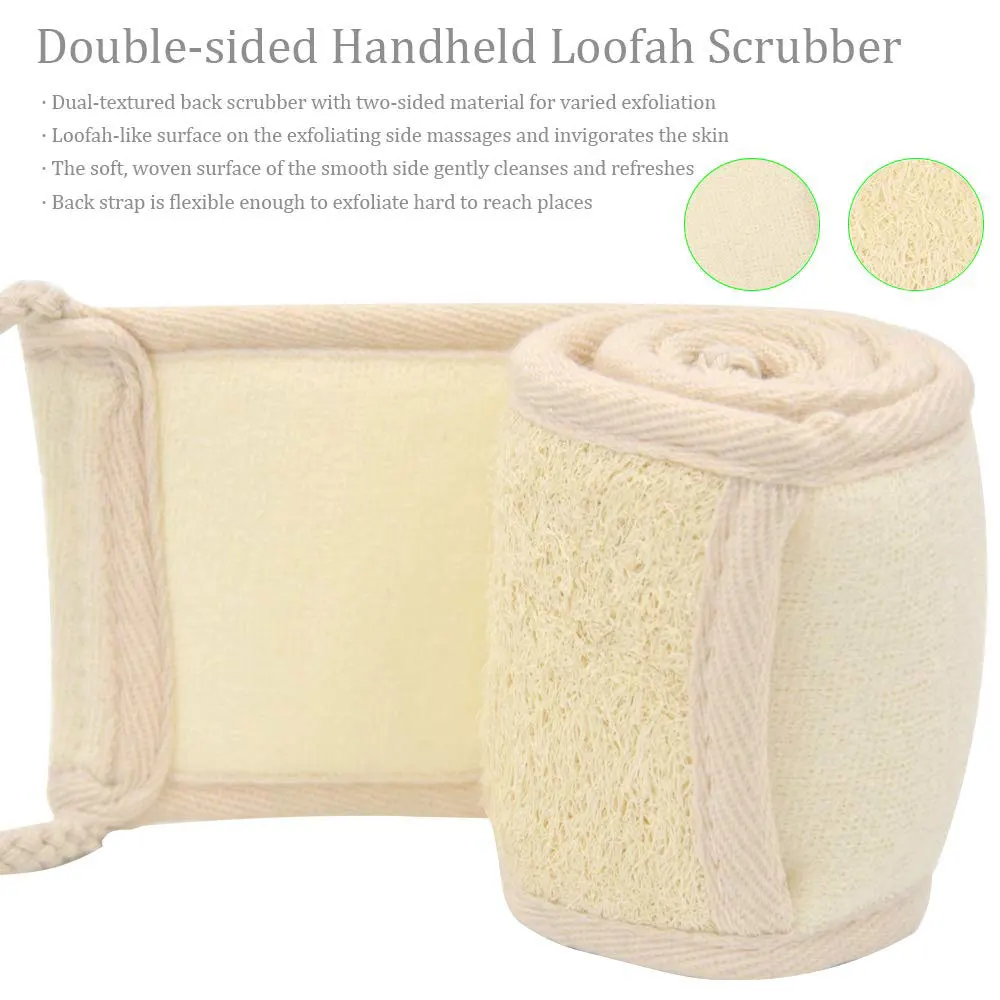 Bath & Shower Loofah Brush 2 in 1 Face & Body scrub Gentle body brush Skin 100% Better Scrubber silicone body brush for bath