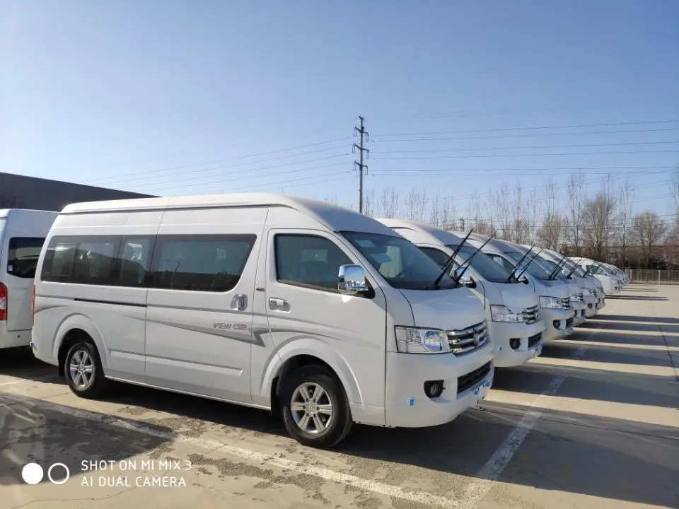 New type mini bus 22seats Foton brand gasoline engine Euro 4 company shuttle bus tourist bus