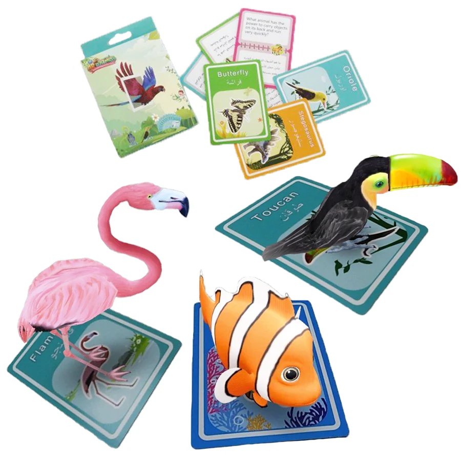 2021 kids toys smart 4D flashcards ar card kids board game with interactive magic card toys kids education