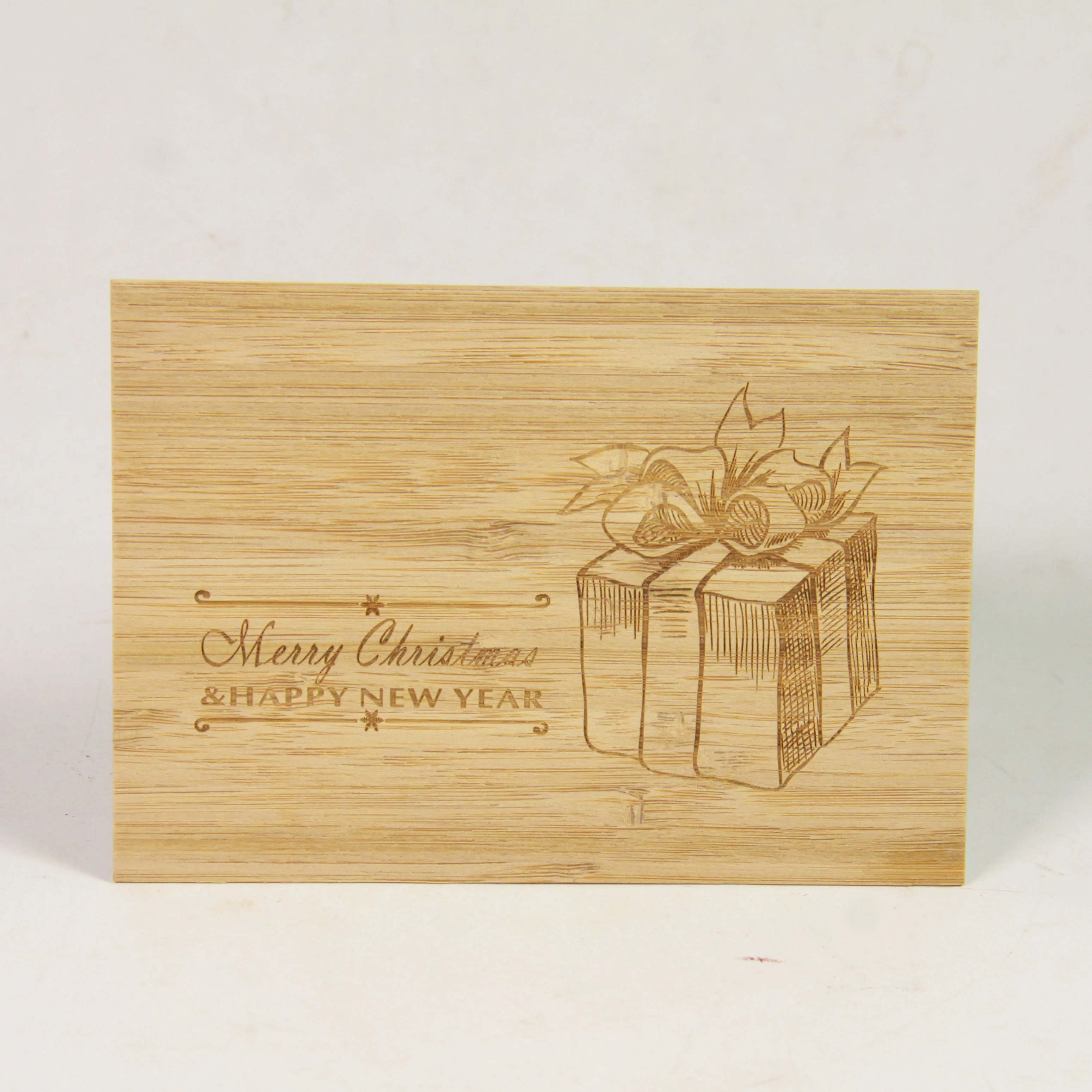 Bamboo Wood Cards for Promotional Party Supplies-Elegant Postcards